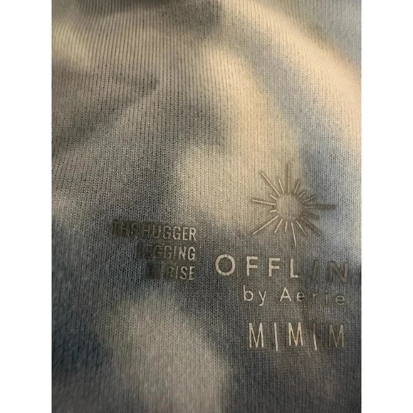 OFFLINE by Aerie Women's Blue White Tie Dye The Hugger High Rise Legging Size M - Picture 5 of 5